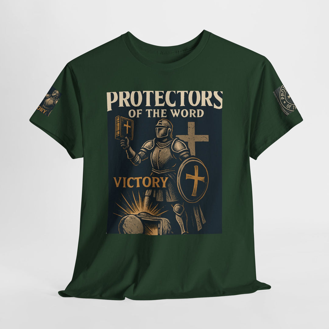 Protectors of the Word Premium Christian T-Shirt — 'Victory' Knight Design with John 14:6 Scripture