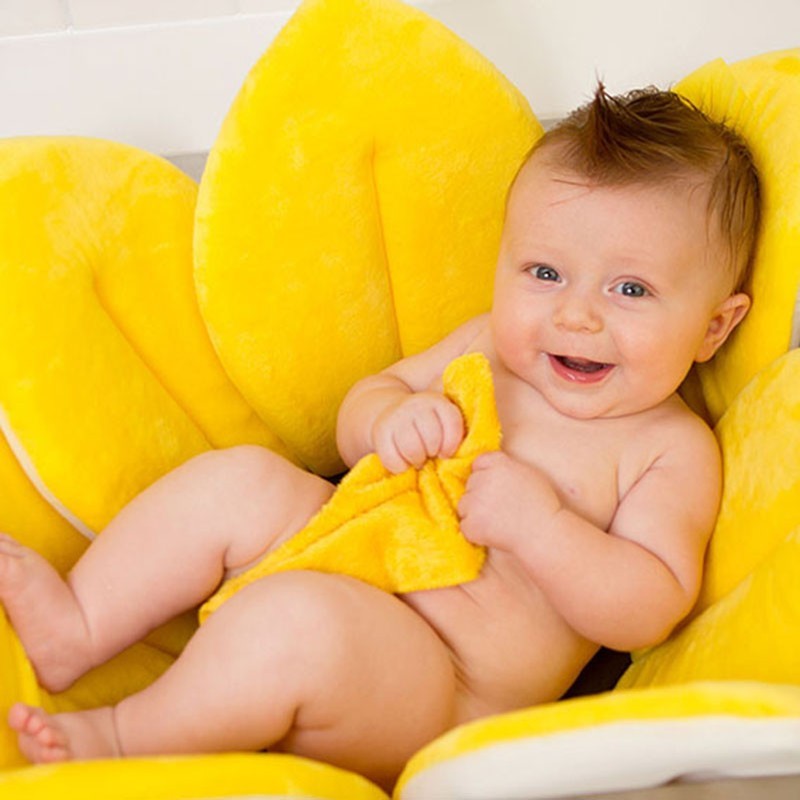 Sunflower Baby Bathmat Soft and Cozy Infant Sink Cushion Photo