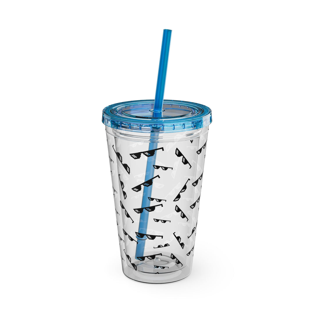 Shade Glasses Sunsplash Tumbler with Straw, 16oz