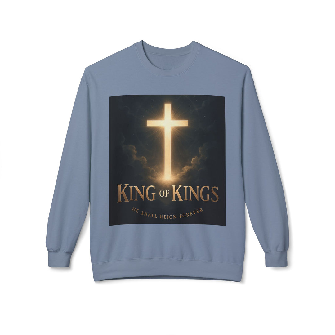 Christian Crewneck Sweatshirt - "King of Kings / Lord of Lords" Religious Pullover