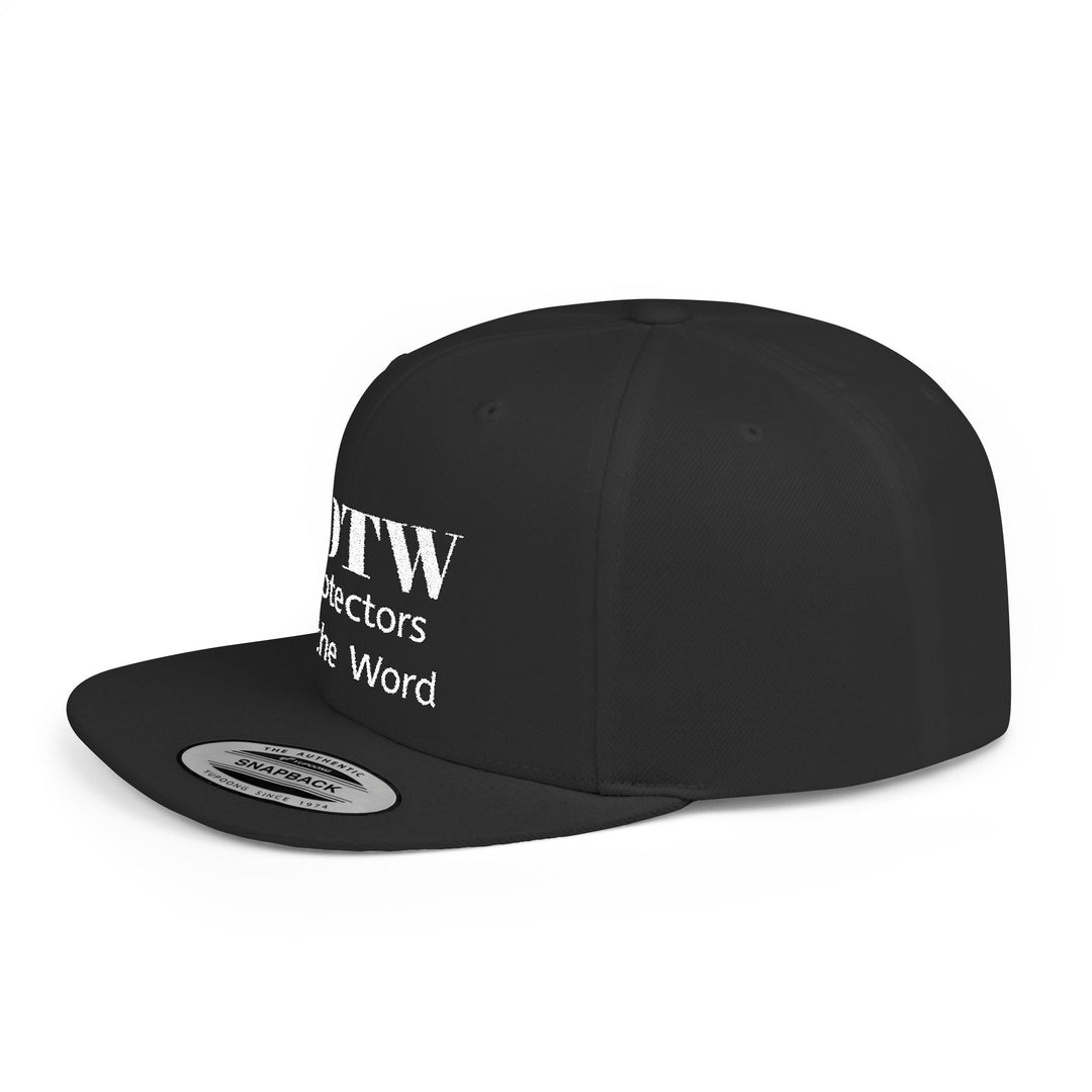 Snapback Hat — POTW 'Protectors of the Word' Logo Flat Bill Cap