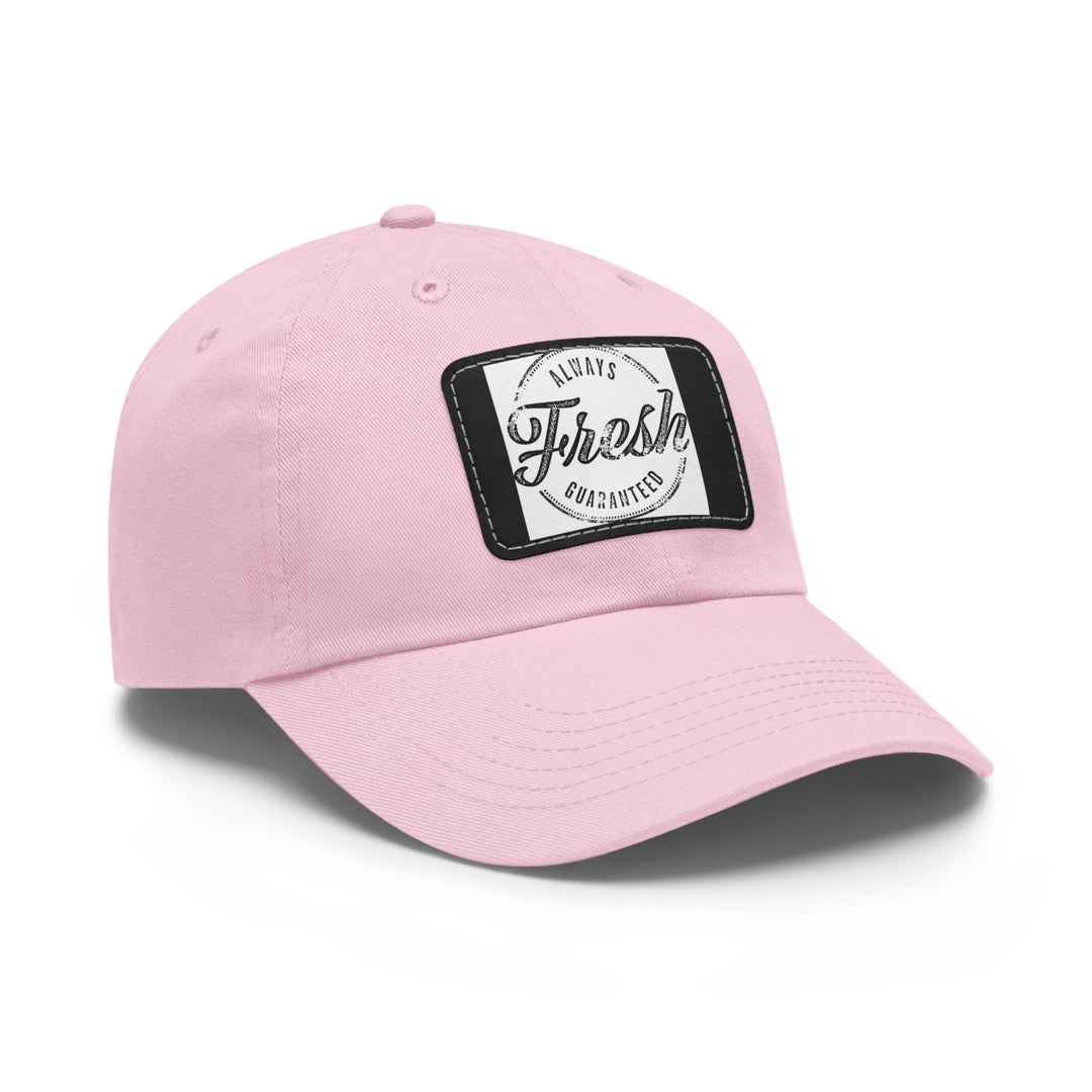 Always Fresh Dad Hat with Leather Patch (Rectangle)