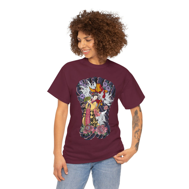 Geisha Woman Unisex Heavy Cotton Tee