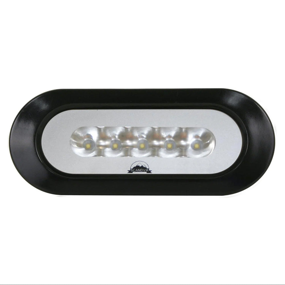 Scandvik Flush Mount Spreader Light - Black [41356P]