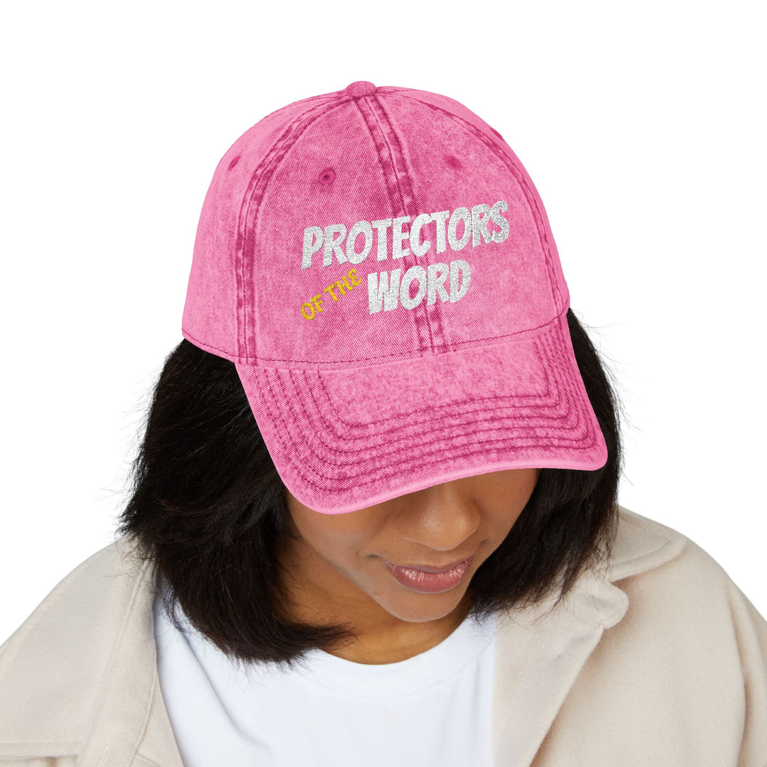 Protectors of the Word Embroidered Vintage Cap