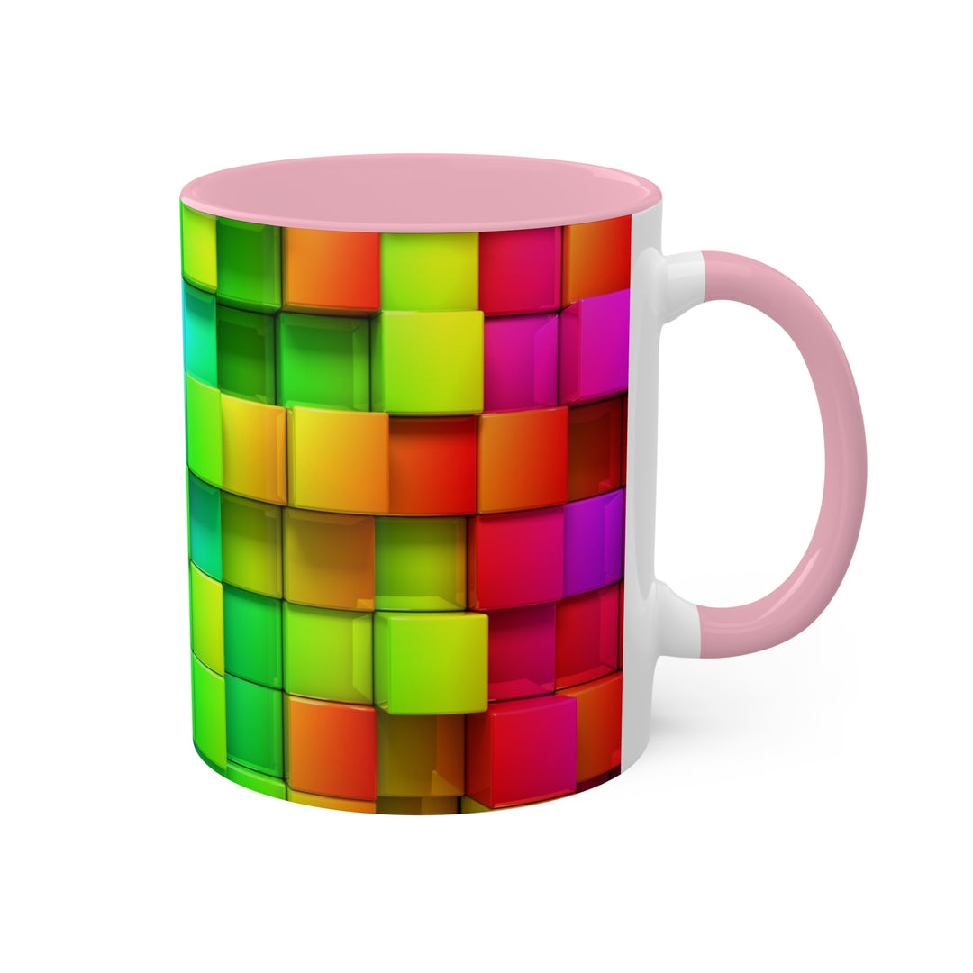 Rainbow of Colorful Boxes Colorful Mugs, 11oz