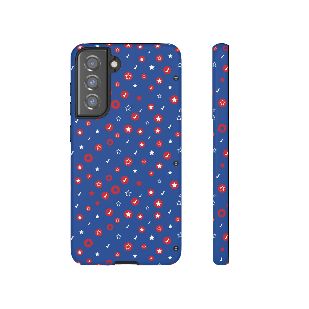 Checks and Stars Tough Phone Case