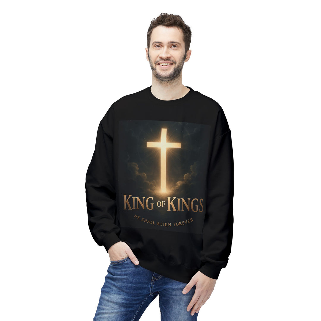 Christian Crewneck Sweatshirt - "King of Kings / Lord of Lords" Religious Pullover