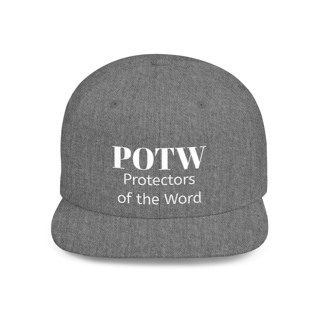 Snapback Hat — POTW 'Protectors of the Word' Logo Flat Bill Cap