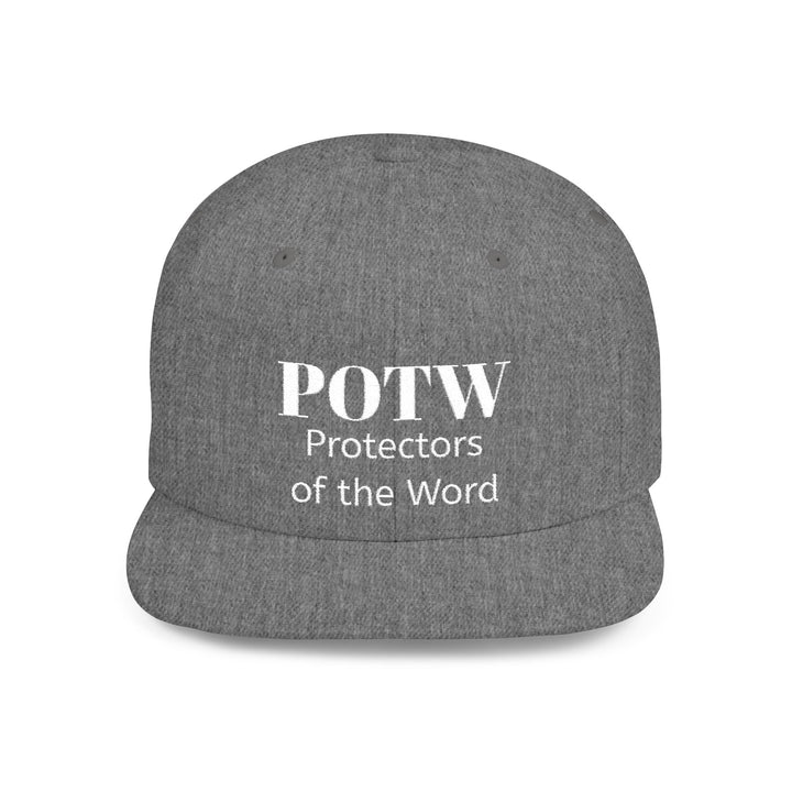Snapback Hat — POTW 'Protectors of the Word' Logo Flat Bill Cap