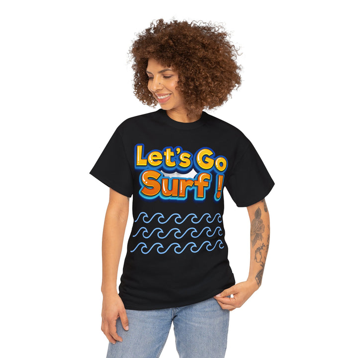 Let's Go Surf Unisex Heavy Cotton Tee