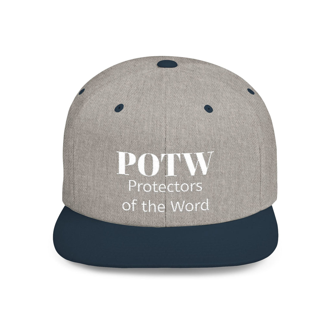 Snapback Hat — POTW 'Protectors of the Word' Logo Flat Bill Cap