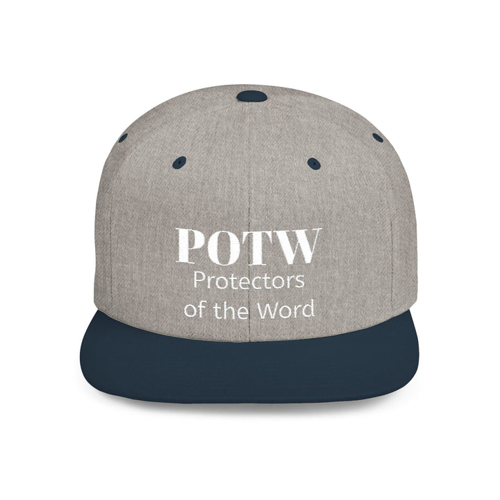 Snapback Hat — POTW 'Protectors of the Word' Logo Flat Bill Cap