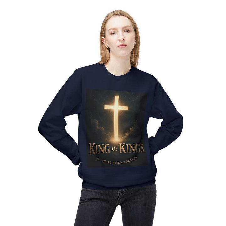 Christian Crewneck Sweatshirt - "King of Kings / Lord of Lords" Religious Pullover