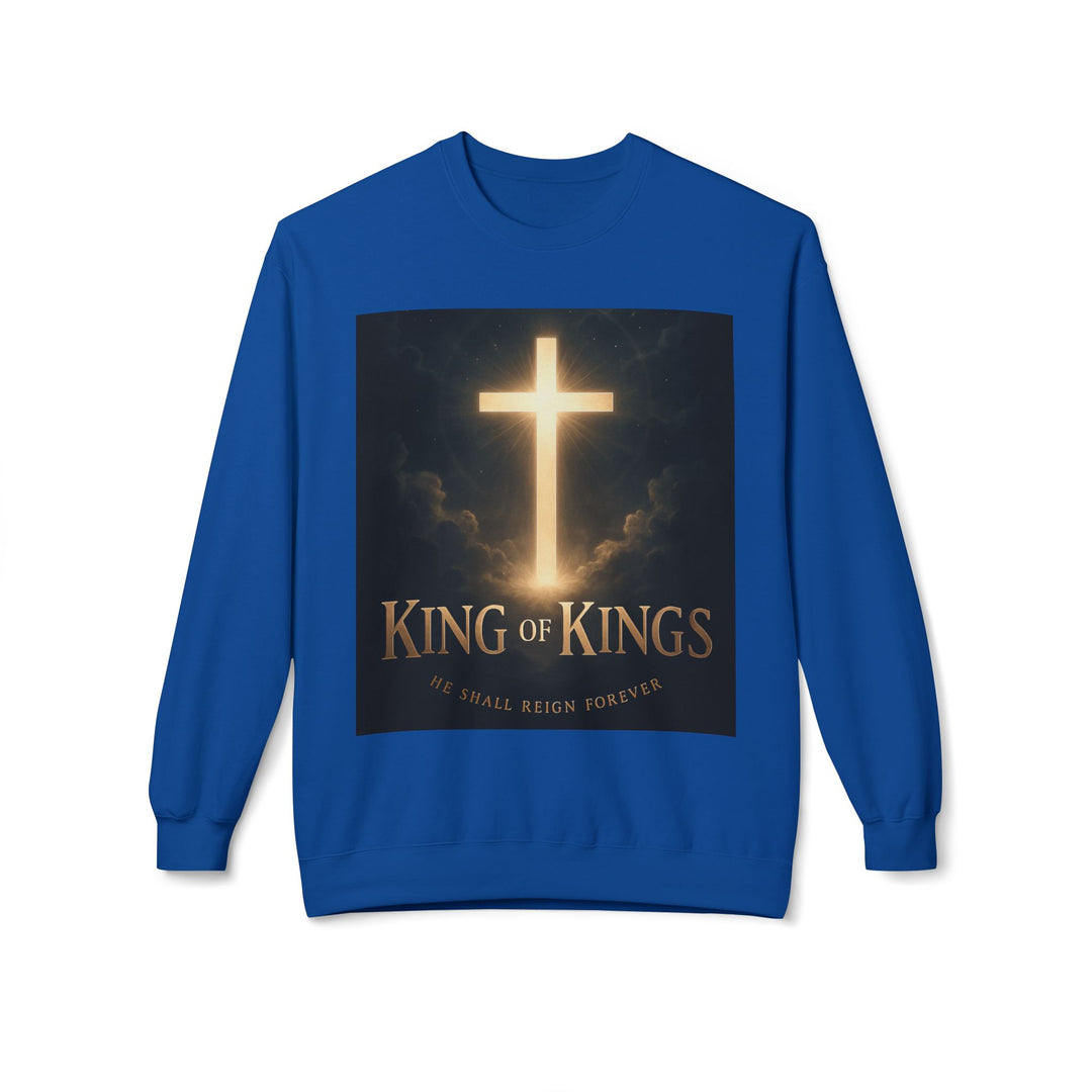 Christian Crewneck Sweatshirt - "King of Kings / Lord of Lords" Religious Pullover