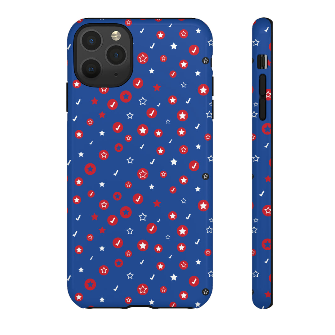 Checks and Stars Tough Phone Case