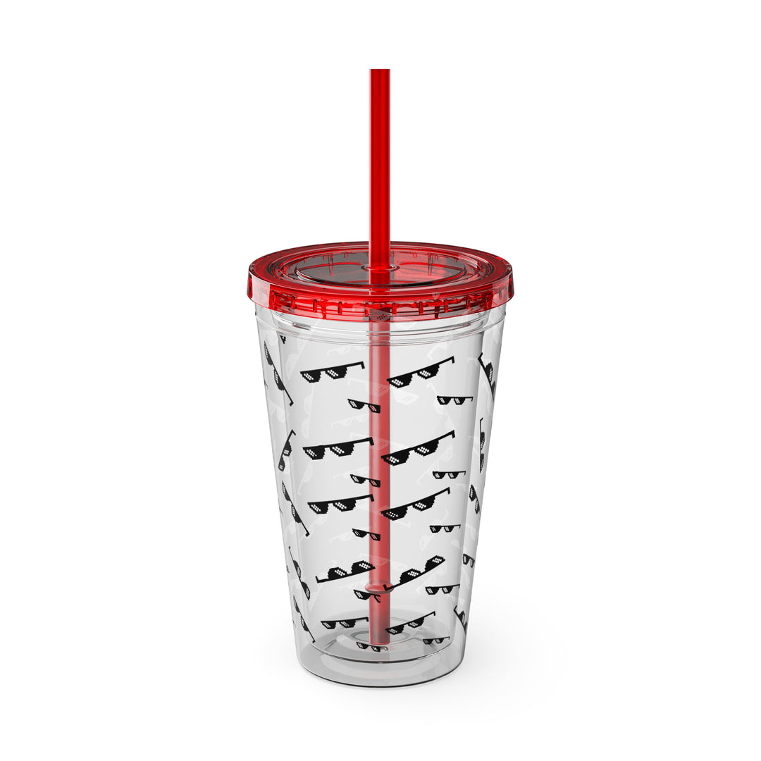 Shade Glasses Sunsplash Tumbler with Straw, 16oz