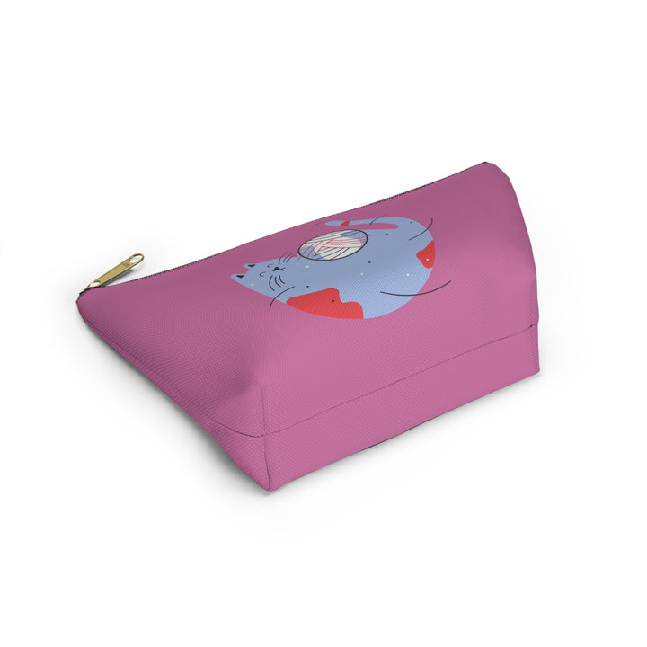 Kitty Yarn Accessory Pouch w T-bottom