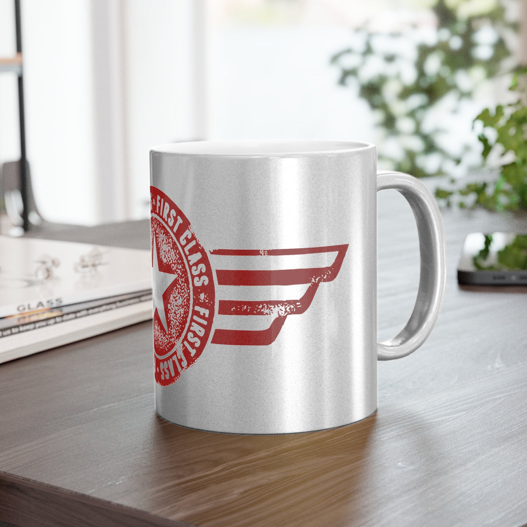 First Class Metallic Mug (Silver\Gold)