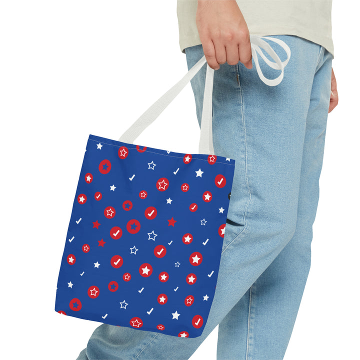 Symbol Pattern Tote Bag (AOP)