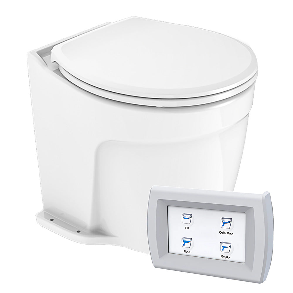 Commodore Deluxe Flush Electric Toilet w/Solenoid Valve - Fresh Water Pump [CM5RMT]