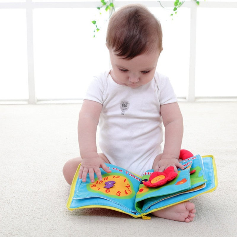 Baby Cloth Book Multi-Functional Soft Fabric Learning Toy.