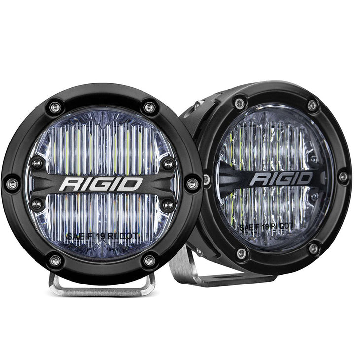 RIGID Industries 360-Series 4" LED SAE Fog Beam - White - Set of 2 [36120]