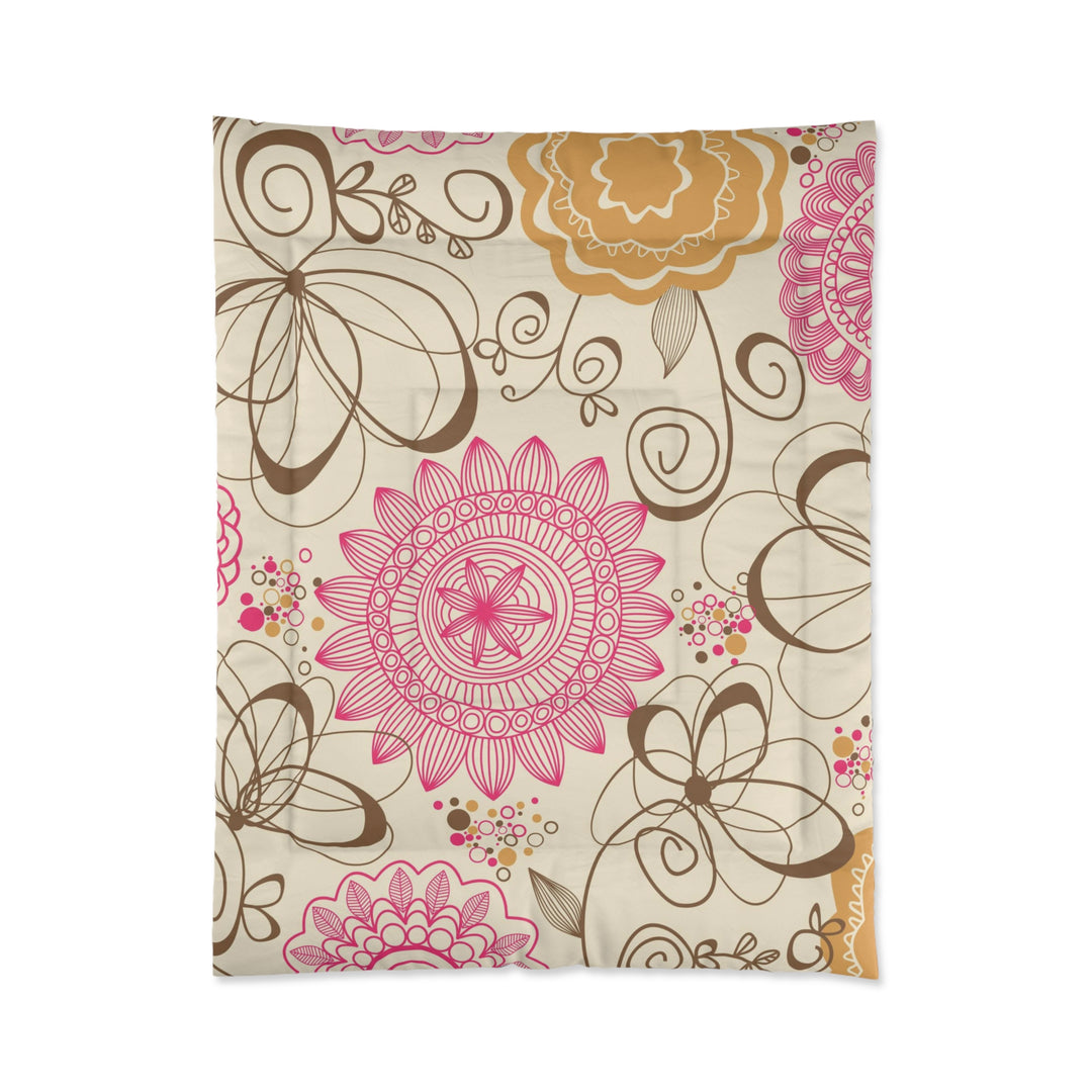 Abstract Flowers Comforter