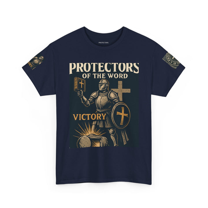 Protectors of the Word Premium Christian T-Shirt — 'Victory' Knight Design with John 14:6 Scripture
