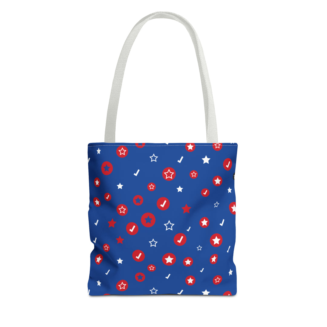 Symbol Pattern Tote Bag (AOP)