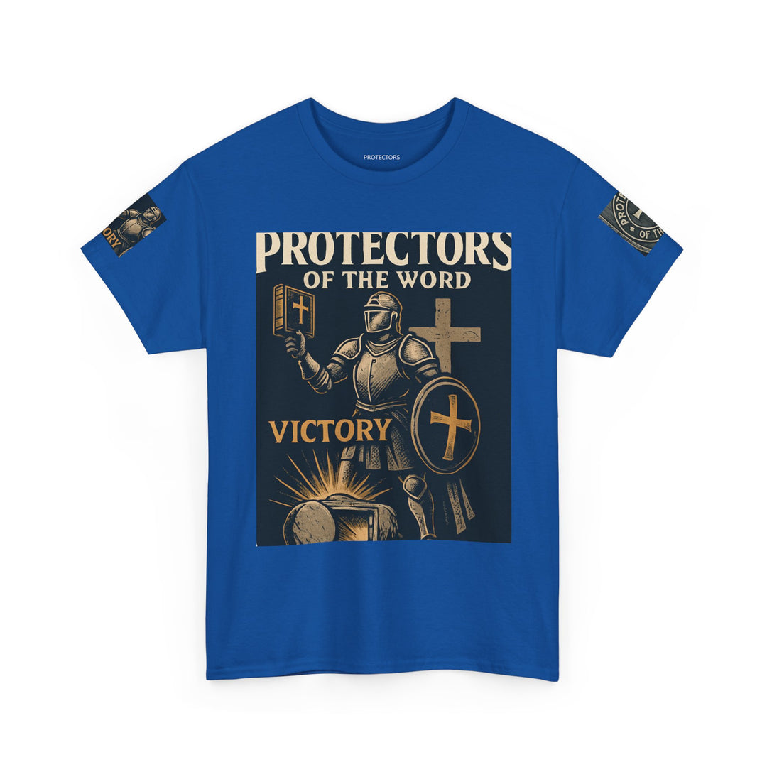 Protectors of the Word Premium Christian T-Shirt — 'Victory' Knight Design with John 14:6 Scripture