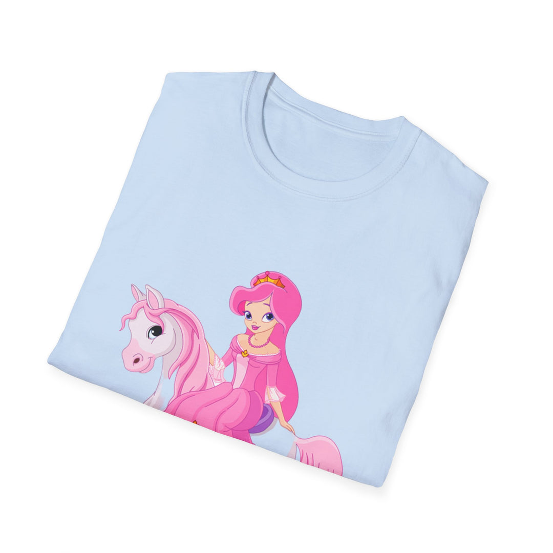 Princess on Horse Unisex Softstyle T-Shirt