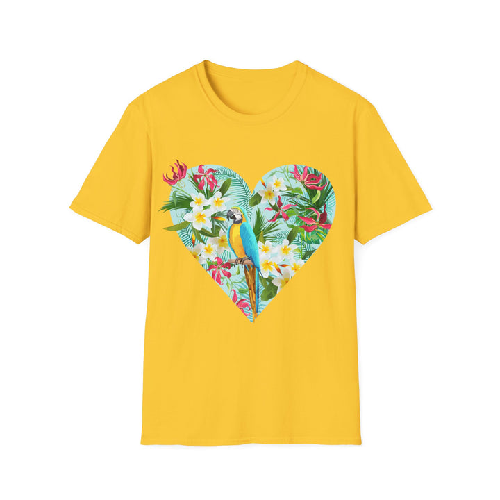 Floral Heart Unisex Softstyle T-Shirt