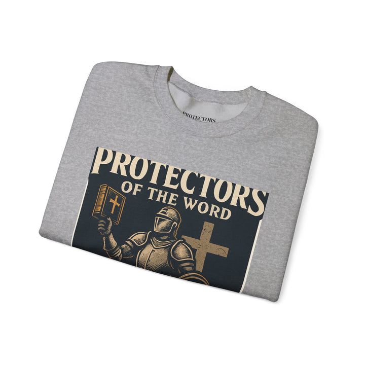 Knight Shield Crewneck Sweatshirt — "Protectors of the Word Victory"
