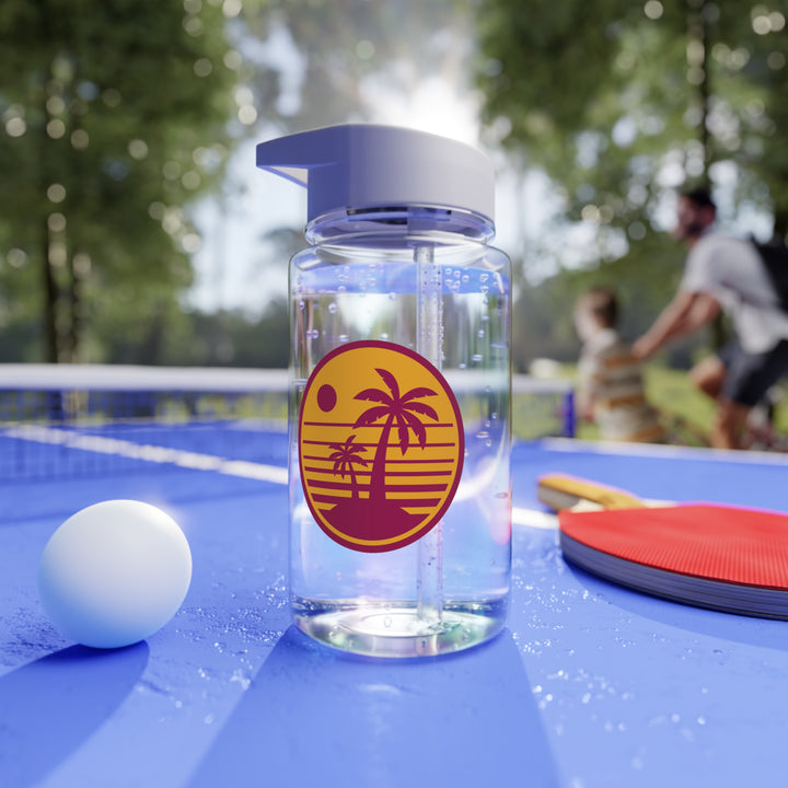 Palm Trees Tritan Water Bottle