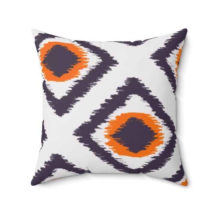 Aztec Style Spun Polyester Square Pillow