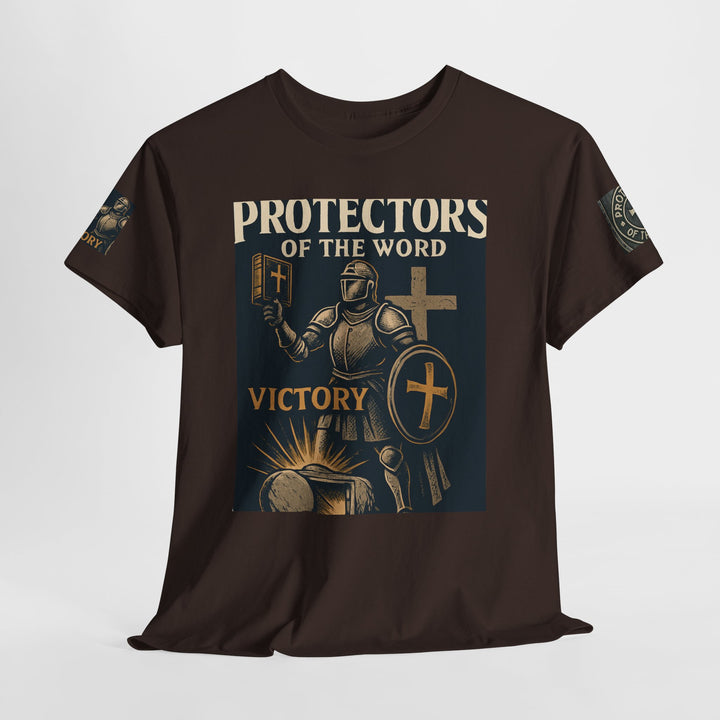 Protectors of the Word Premium Christian T-Shirt — 'Victory' Knight Design with John 14:6 Scripture