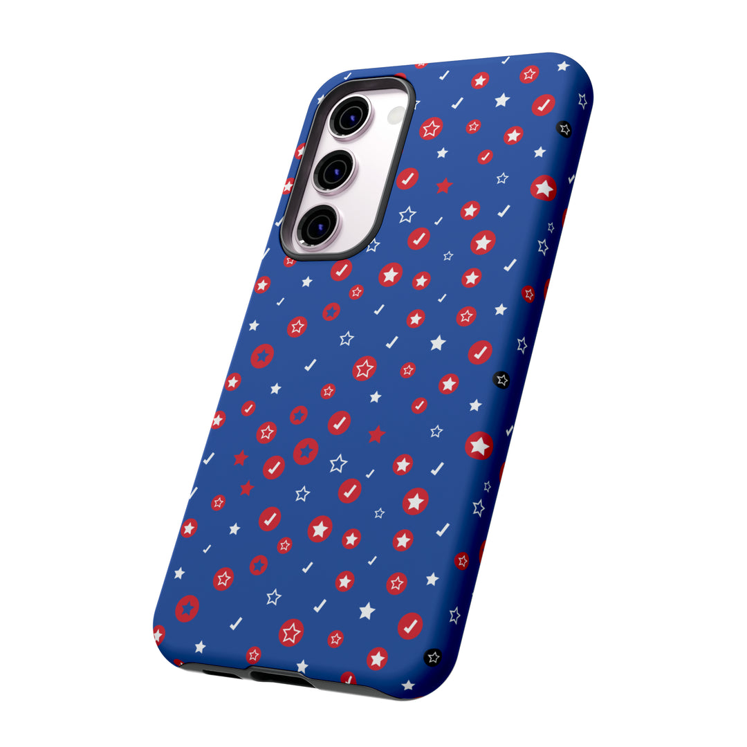 Checks and Stars Tough Phone Case