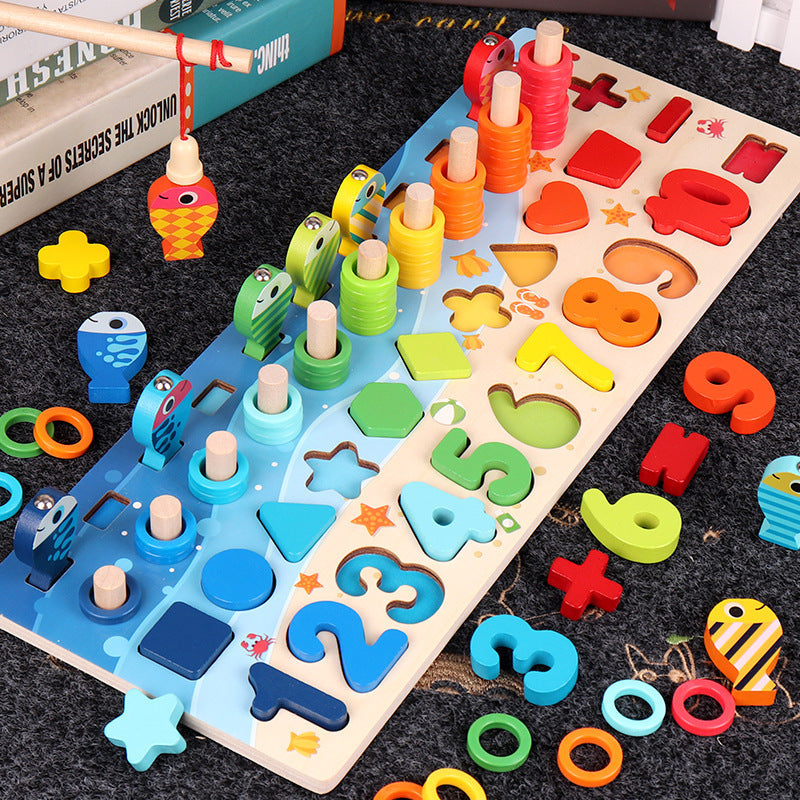 3D Alphabet and Number Puzzle – Wooden Educational Toy for Toddlers