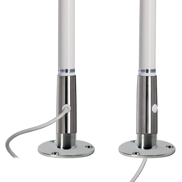 Scout 4' White VHF Antenna 3dB Stainless Steel Ferule w/5M RG-58 Includes PL-259 [PF AN NVHF00044T]