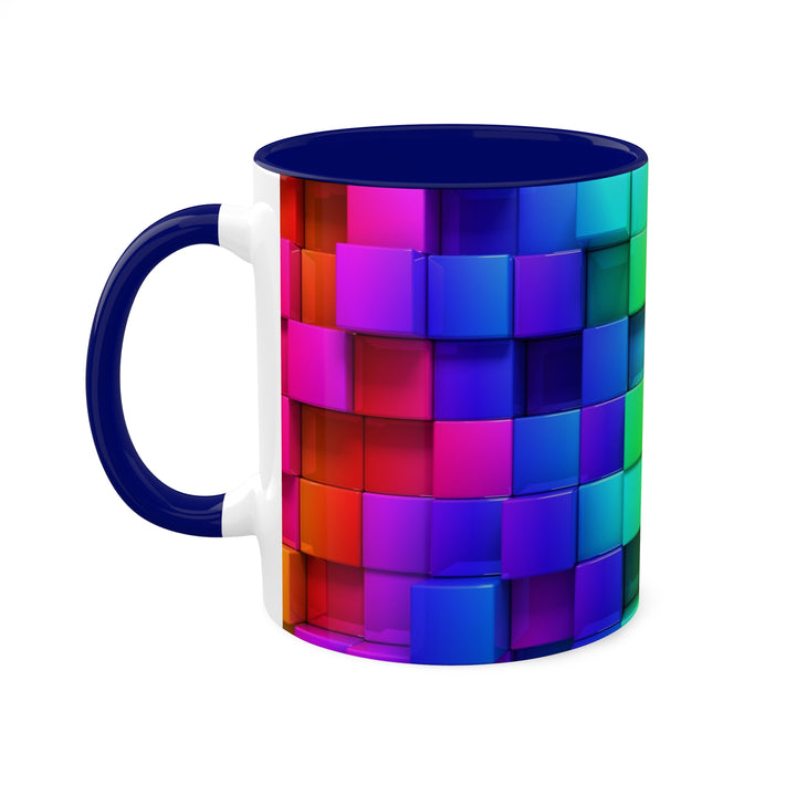 Rainbow of Colorful Boxes Colorful Mugs, 11oz