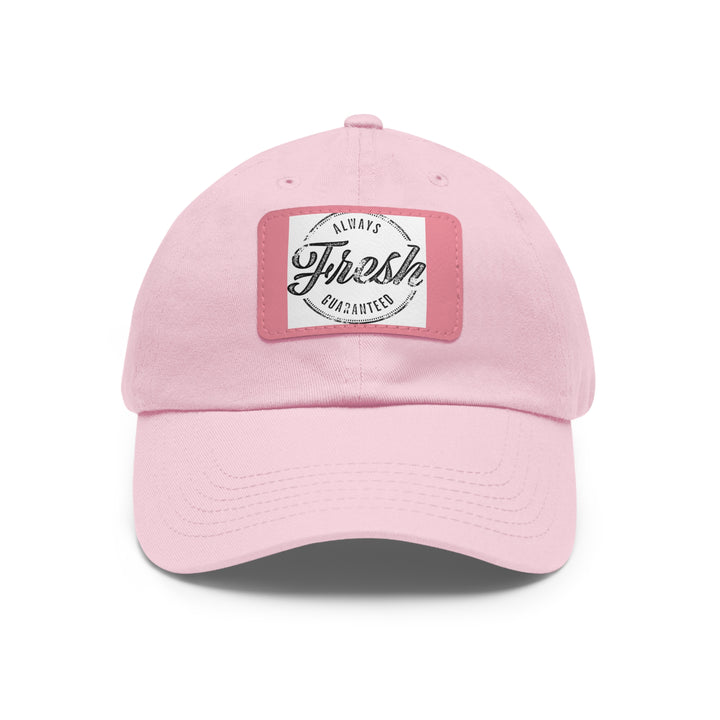 Always Fresh Dad Hat with Leather Patch (Rectangle)