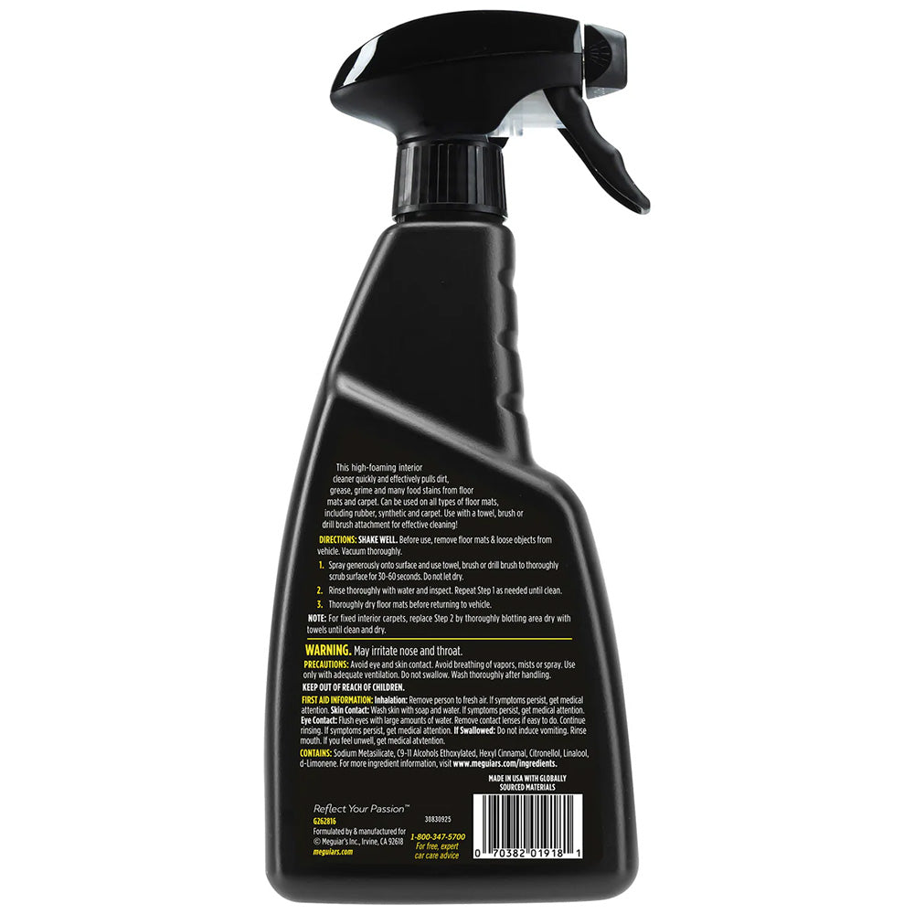 Meguiar's Foaming Floor Mat + Carpet Cleaner - 16oz [G262816]