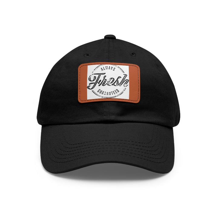 Always Fresh Dad Hat with Leather Patch (Rectangle)