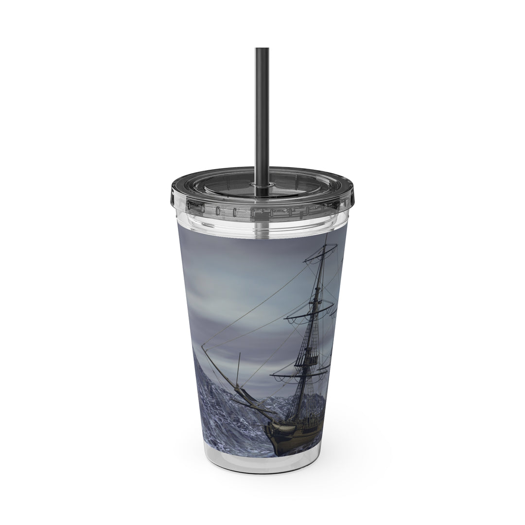 Ocean Galley Sunsplash Tumbler with Straw, 16oz