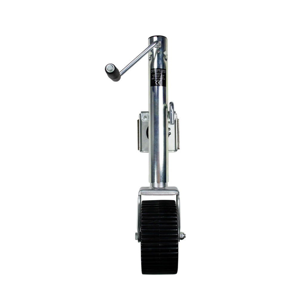 Powerwinch Utility Series Jack - 1500lb, Weld-On, Single Wheel Wide, Zinc [21500-J-1500-W1W-Z-R]