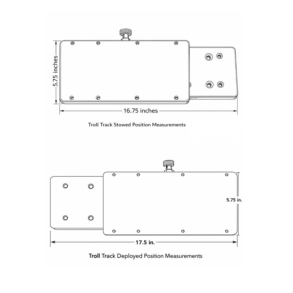 Sea Swivel Troll Track Trolling Motor Mount [SEA-HDM-TROLL-TRACK]