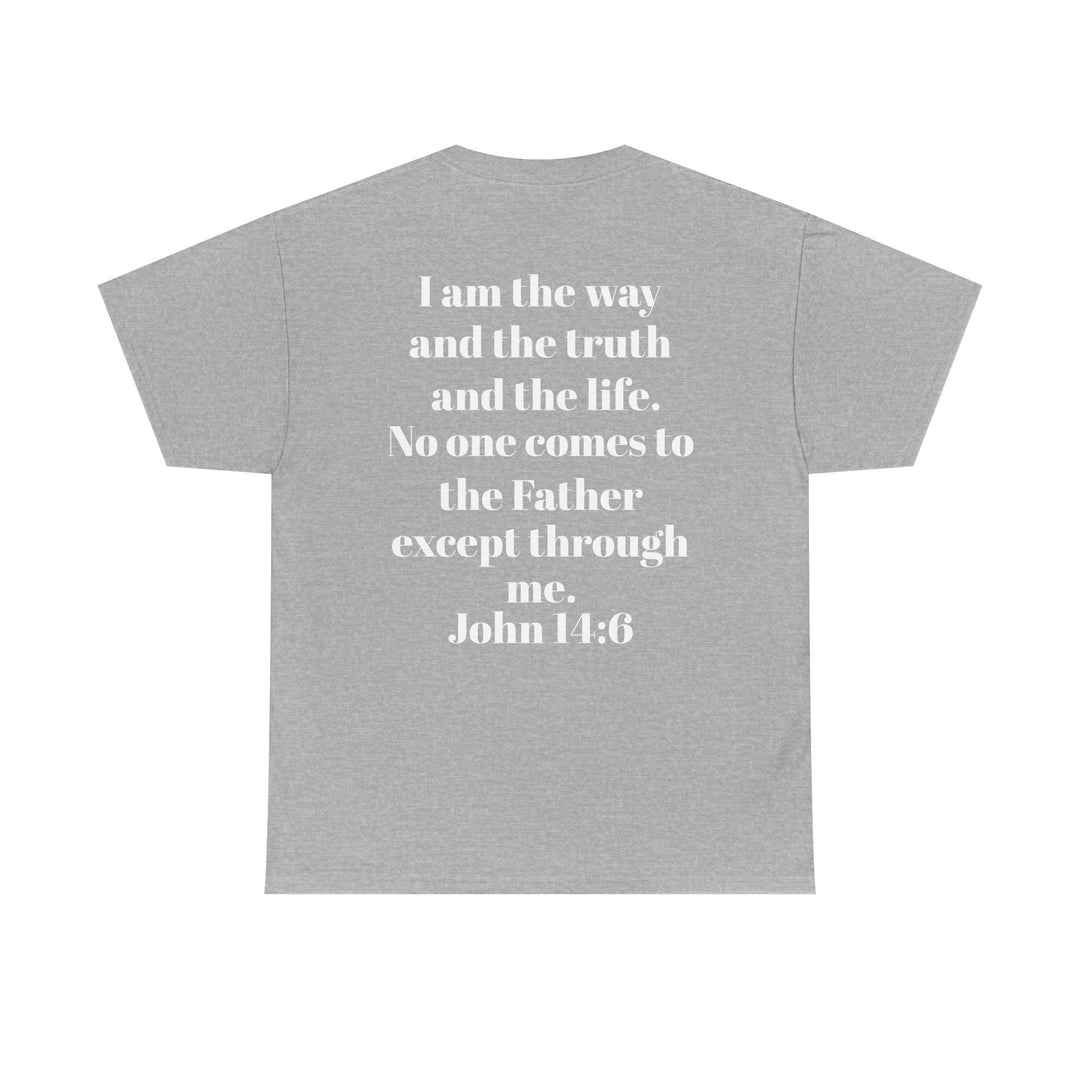 Protectors of the Word Christian T-Shirt No Sleeve Design — 'Victory' Knight Design with John 14:6 Scripture