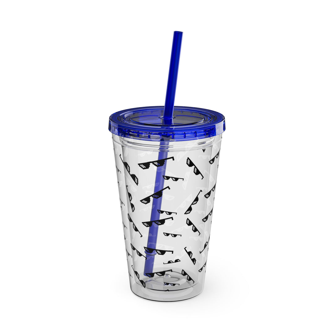 Shade Glasses Sunsplash Tumbler with Straw, 16oz