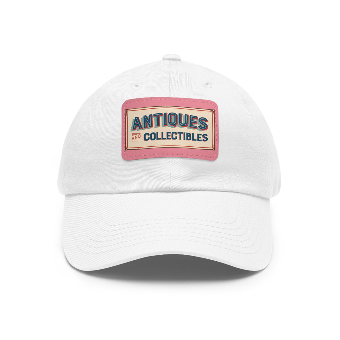 Antiques and Collectibles Dad Hat with Leather Patch (Rectangle)